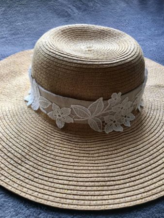 Chapeau de paille customisé By Sue-Sue
