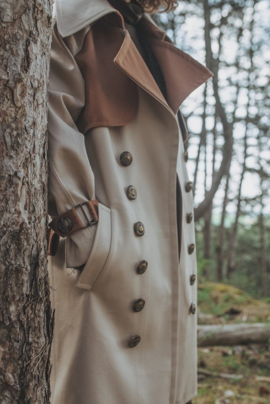 Trench coat marron style gatsby - By Sue-Sue - Styliste Dijonnaise